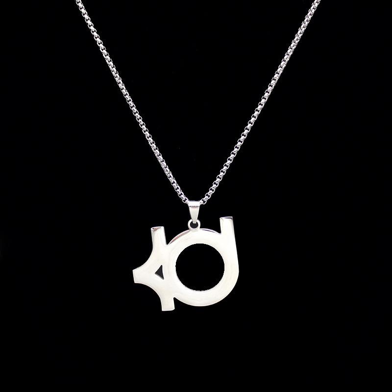 NBA Star Kobe Bryant Titanium Steel Necklace Curry James Westbrook Irving All-Star 60CM