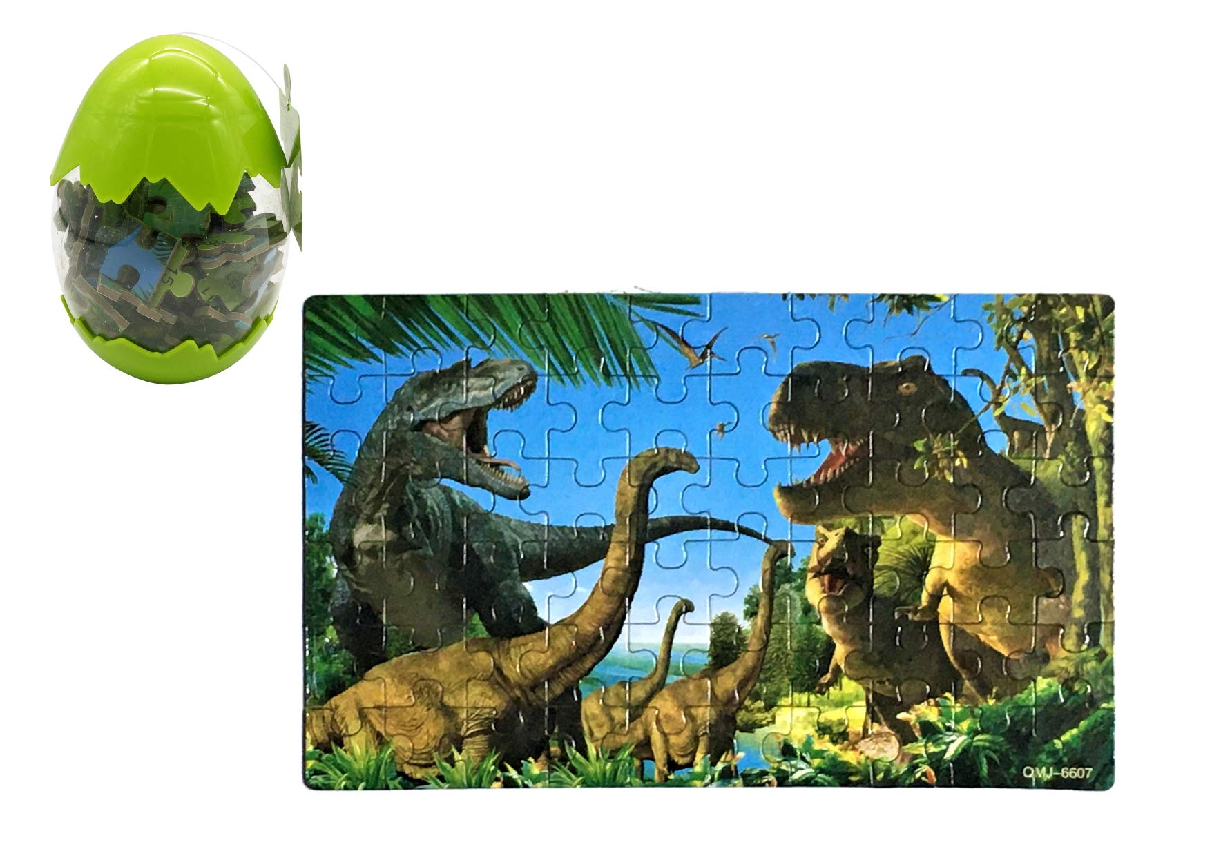 

Dinosaur Capsule Case Jigsaw Puzzle, 60 Pieces (Green)