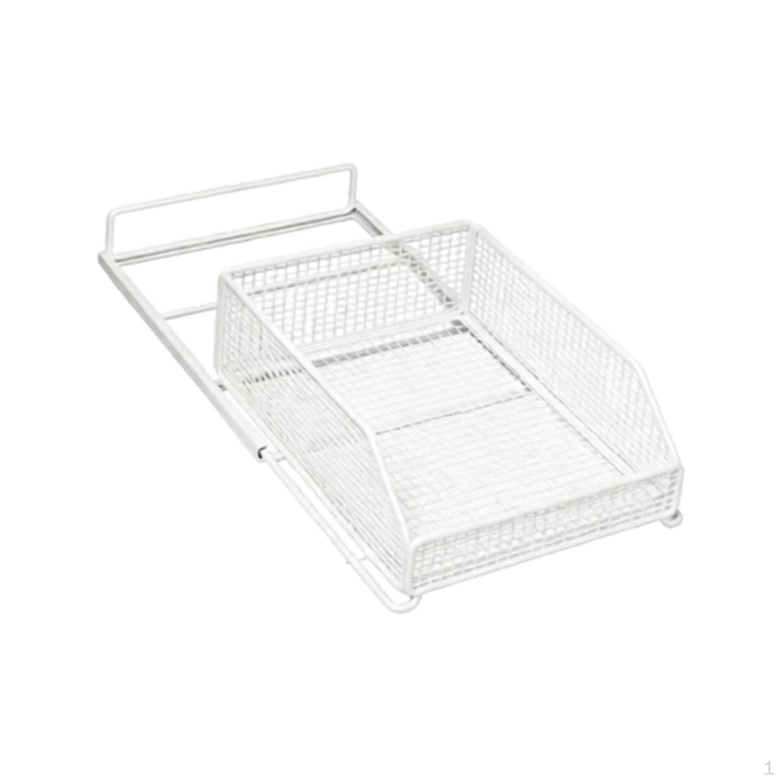 Cabinet Organizer Pull Out Pantry Storage Box Metal Construction Waterproof Rustproof Easy S