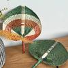 Bamboo Woven Hand Woven Fan Summer Fan Literary Cooling Fan Creative Hand Cranked Fan Home Living Room Office Decoration