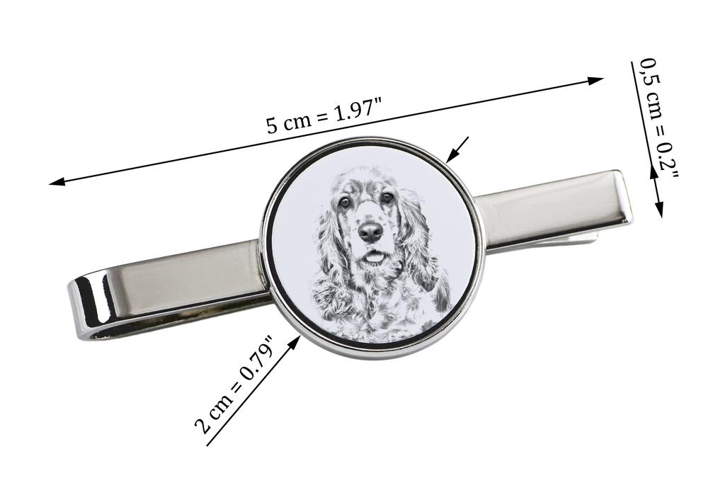 American Cocker Spaniel, Merry Cocker – Tie Clip with a Dog, Personalized Tie Clip | Art-Dog