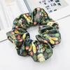 Women Hair Tie High Elasticity Colorful Easter Egg Print Hair Scrunchy Smooth Satin Texture Ponytail Holder Versatile Hair Accessory