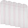 1/2/5Pcs 180cm Wedding Dress Dust Cover Hanging Bridal Garment Dress Clothes Suit Coat Home Storage Bag For Clothes