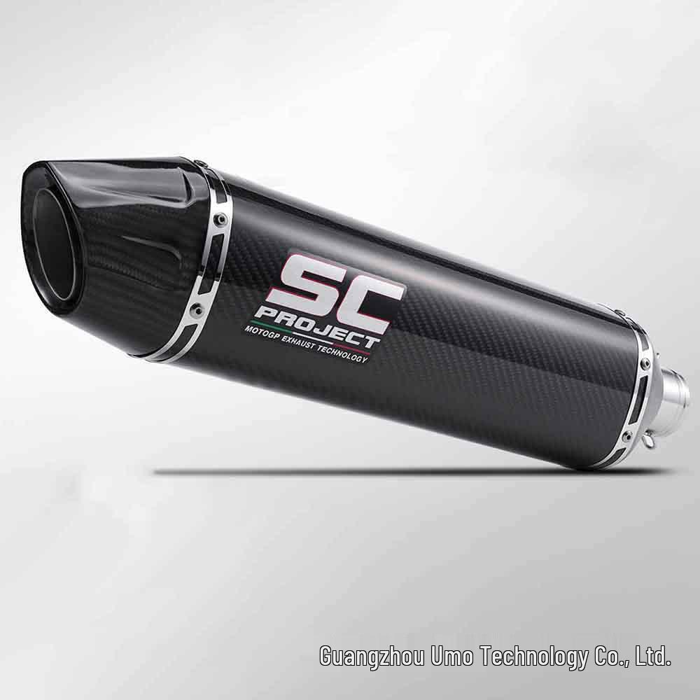 51MM Universal Roman Exhaust Tailpipe for Ninja 400/500/ZX6R/R3 Motorcycle Modification.