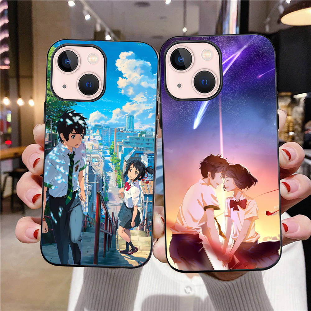 B-32 Your Name  Black Case for Redmi 10A 10C 12C 13C 9A 9C 9T A3X Note 10 9 9S 10S iPhone 11 12 13 14 15 16 X XS Pro Max Mini 7 8 Plus XR