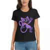 Damen T-Shirt CATNAP Monster Sommer Kurzarm T-Shirts Rundhals Baumwolle T-Shirts Kleidung Tops Streetwear