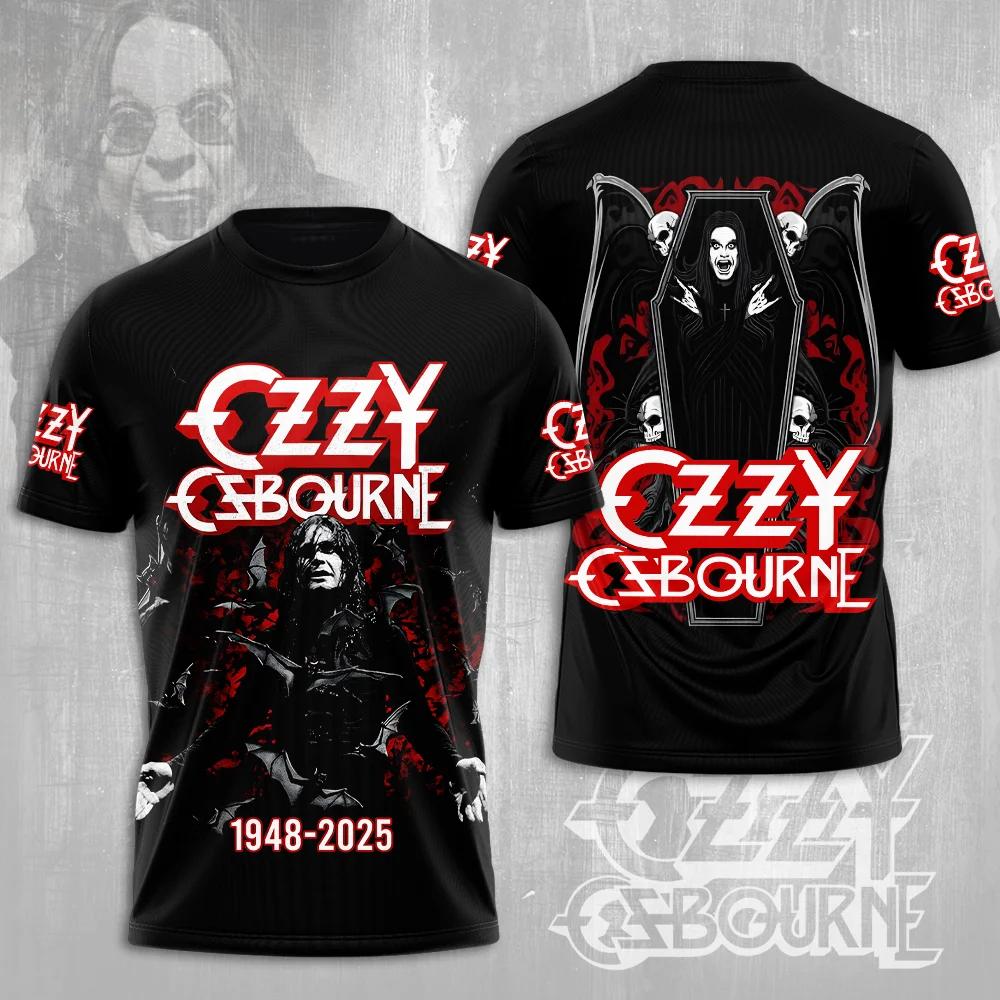 Hot Rock Ozzy Band 3d Printing T-shirt Men Women Fashion Hip Hop Short Sleeve Sports O-Neck Tops Tees for Men Clothes