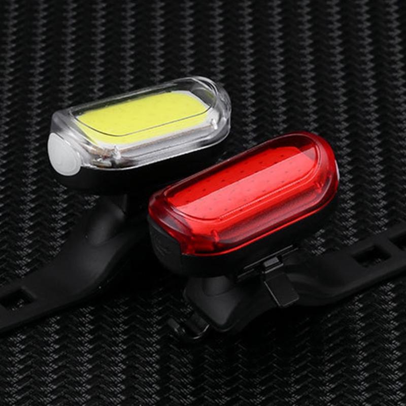 Cycling Rear Lamp Headlight Warning LED Light Rechargeable Bicycles Light Bike Front / Rear Light Easy to Install