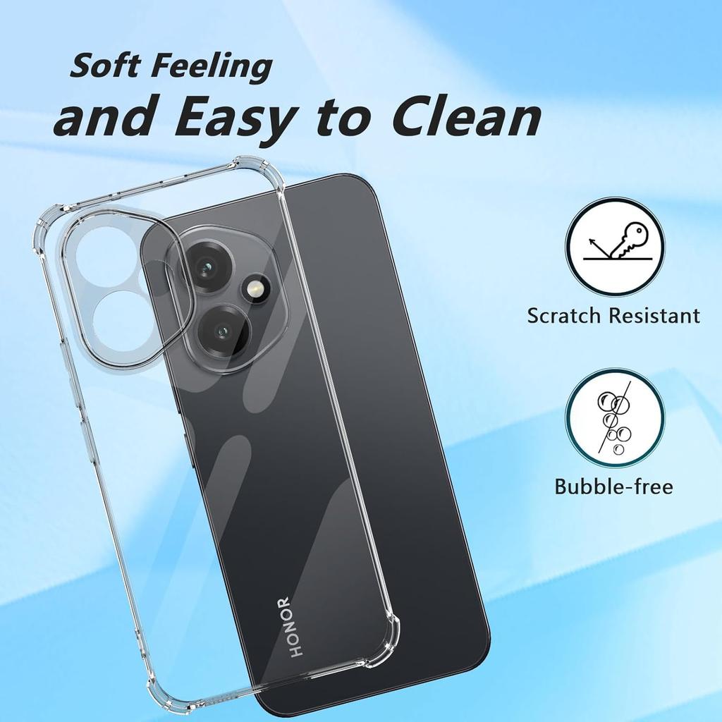 Flexible Four-Corners Shockproof TPU Case for Honor 400 Pro 5G Protective Cover Transparent Capa Fundas Coque