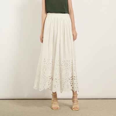 Embroidered Long Skirt B5m6s260