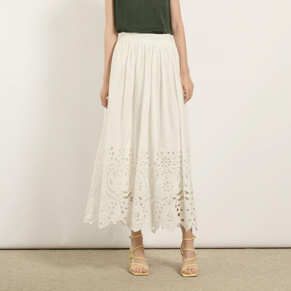 BCBG Длинная юбка с вышивкой B5m6s260 white (10)/55