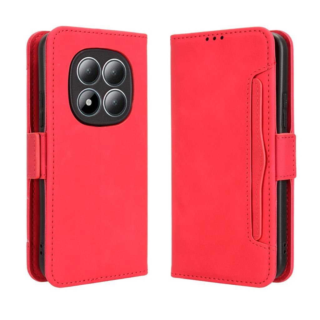 Pro Xiaomi Redmi Note 15 Pro 5G (Globální) Kožené pouzdro Kryt peněženky na telefon s více sloty na karty