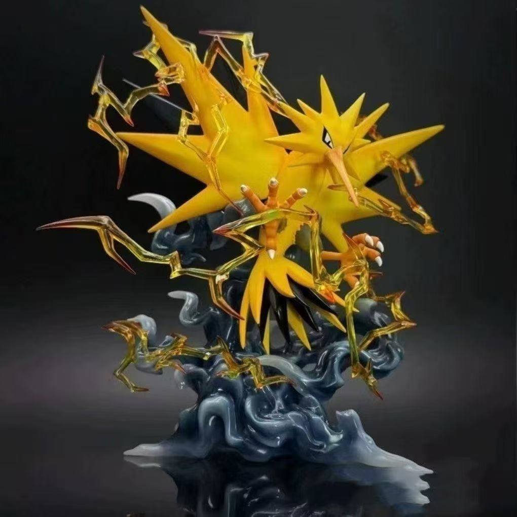 New In stock Anime Pokemon Figure Zapdos Action Figures Figure Statue Doll Set Desk Decoration Toys Kids Birthday Gifts