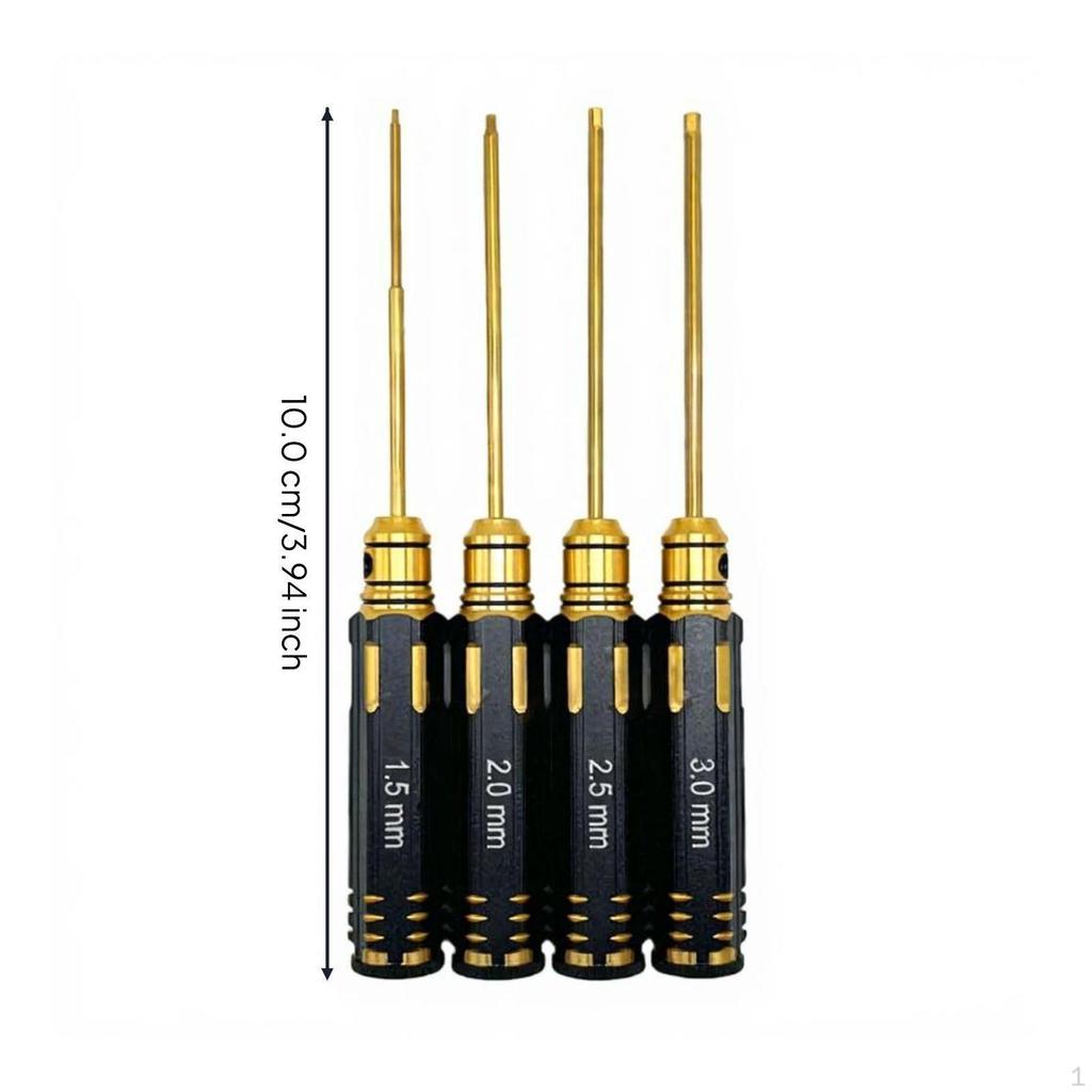 precise Screwdriver Set, RC Model Tool Kit, metalcoated, attractive, 18Piece Black Hex 18pcs set