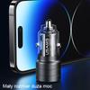 USAMS Car Charger C36 USB+USB-C 95WFast Charge Black/black CC176CC01 (US-CC176)