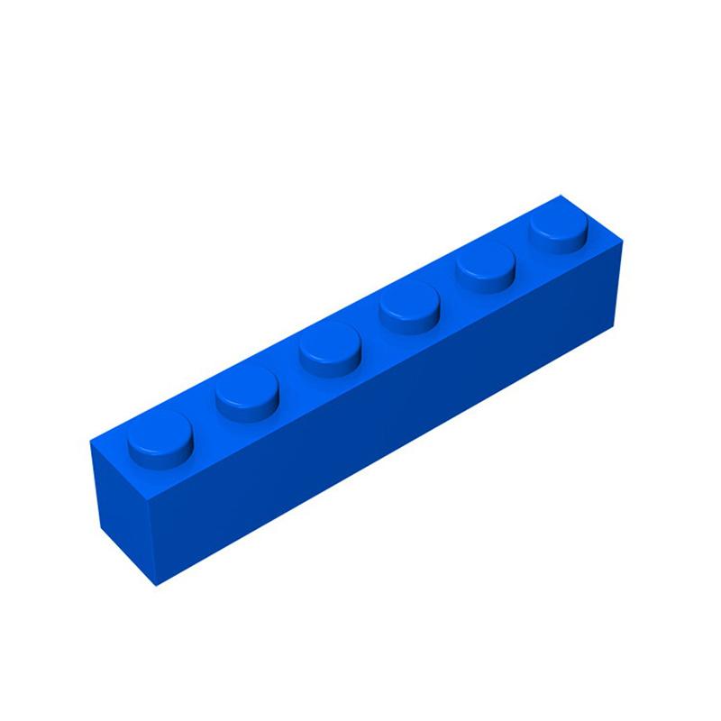 50g/21Pcs 3009 1x6 Block Moc High 6 Hole Color Accessories Compatible with Brick DIY Children's Toy Assembly Gift Storage