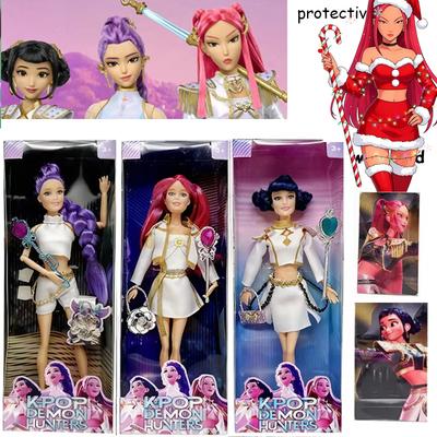 Maksymalna Dziewczęca Drużyna Łowców Czarownic! Anime K-pop Łowca Demonów (1. Ograniczona) – Motyw + Światła Tęczowe (Rumi/Mira/Zoey) |Boże Narodzenie dla dziewczynek