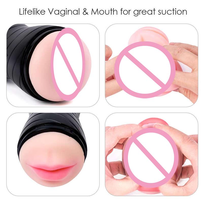 Pussy Doll Vagina Masturbator Silicone Sex Doll Automatic Male Masturbaror Vagina Deep Real Sex Exercise Toys For Men Only