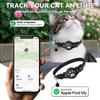 Intelligentes Anti-Verlust-Katzenhalsband mit Dual-System GPS-Tracker Verstellbares reflektierendes Hunde-Katzen-Halsband Kabelloser Haustier-Anti-Verlust-Ortungsgerät
