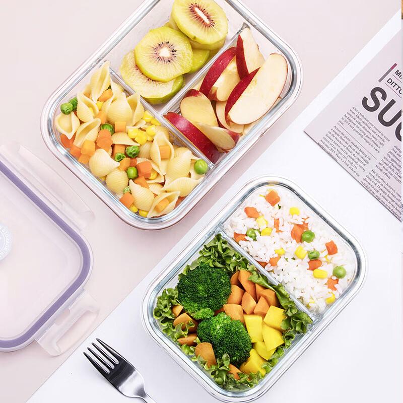 Chahua Crystal Grid Glass Lunchbox