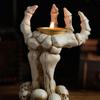 M-Modern-Halloween Candle Holder Skeleton Ghost Hand Candle Holder Resin Ornament Ghost Festival Candle Holder Candle Light