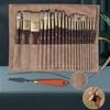 22Pcs Anti-sheding Nylon Paint Brush with Brush Holder, Perfect for Oil Acrylic Watercolor Painting