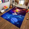 Astronaut with Star In Space Pattern Rug Suitable for Use As an Anti-slip Game Mat for Living Room and Bedroom Sofas