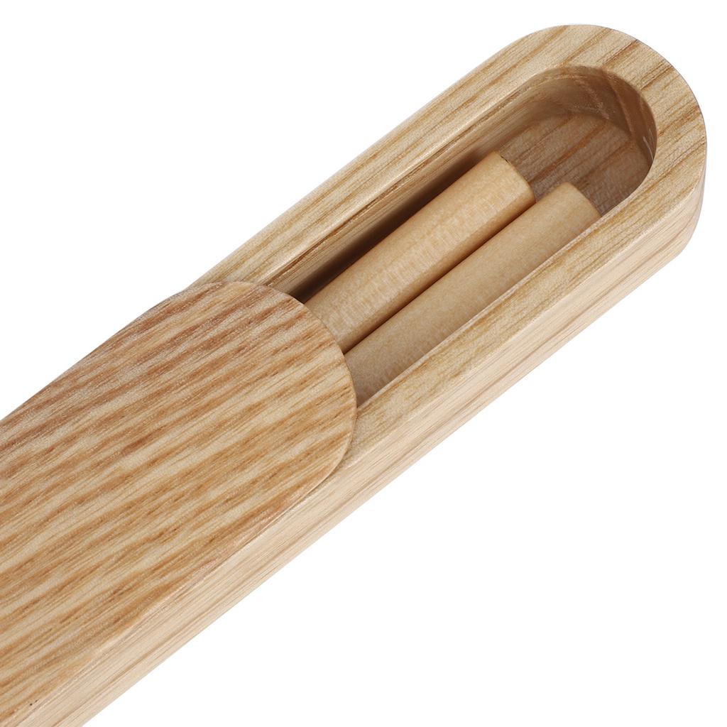 Reusable Wooden Chopsticks Portable Tableware Gift Set Kitchen Utensils for Eating with Box(White Wax Chopstick Box Chopsticks )