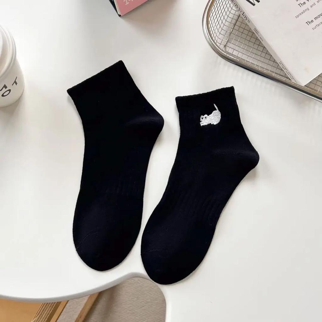 Damen Frühlings Sommer Mittelschaft Baumwollsocken Niedliche Katzen Socken Koreanische Mode Süßer Stil Kawaii Calcetines Animalitos Für Mädchen Geschenk