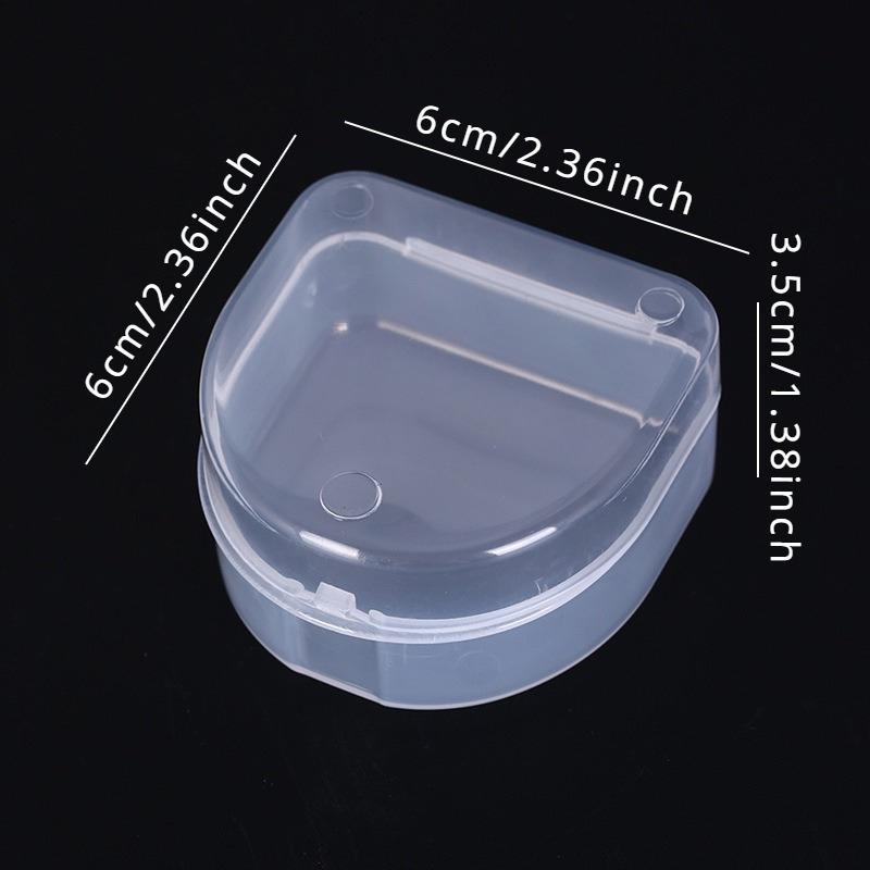1pc/2pcs Dental Box - Denture and Mouth Guard Storage Case for Hygienic and Convenient Storage