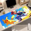 Kawaii Anime Pokemon Pikachu Extended Mousepad Soft Rubber Waterproof Desk Pad Laptop Gaming Mouse Mat Home Office Accessories