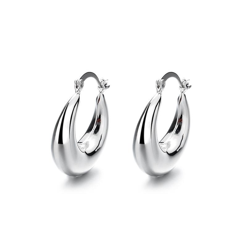 

Серьги-полумесяцы с металлическим покрытием Серьги Персонализированные модные преувеличенные серьги