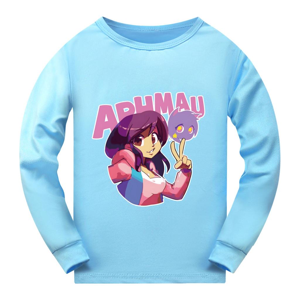 5369 Kids Girls APHMAU Print Long Sleeves T-Shirt
