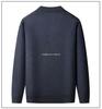 Warmer Herren-Pullover mit Karomuster und Plus-Samt für mittleres und älteres Alter (50er-60er Jahre) - Herbst/Winter Rundhals Basisschicht