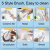 5-in-1Multifunctional Electric Cleaning Brush Usb Charging Bathroom Wash Brush Kitchen Cleaning Tool Dishwashing Brush Bathtub