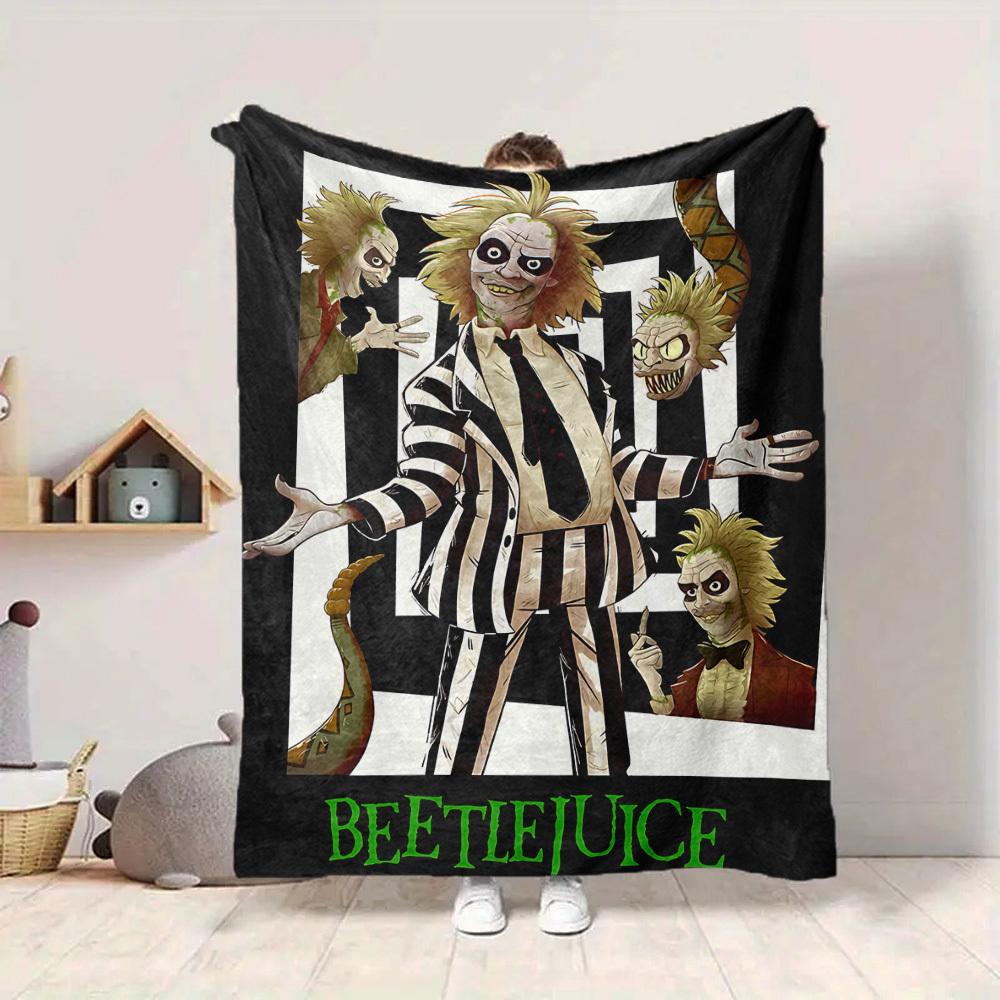 1 pezzo Coperta Beetlejuice Leggera Coperta in Flanella per Divano, Letto, Viaggio, Soggiorno, Ufficio, Divano, Sedia e Letto