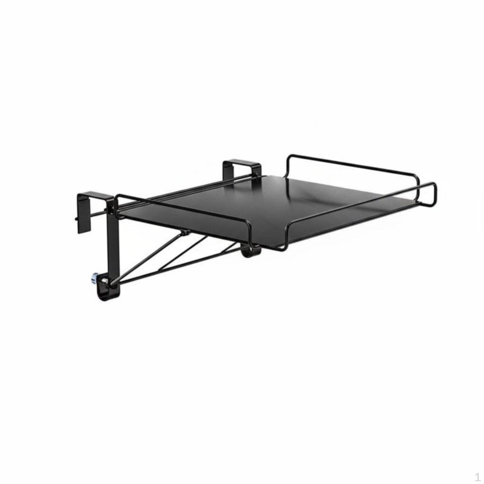 Foldable Bed Frame Shelf screwless Installation clampon organizer SpaceSaving Bedside Table