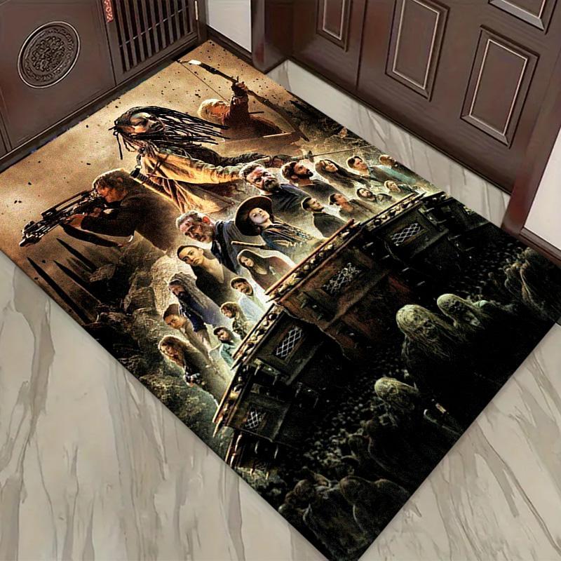 Walking Dead Carpet Rug for Living Room Bedroom Home Sofa Decoration,Kids play Non-slip Floor Mat