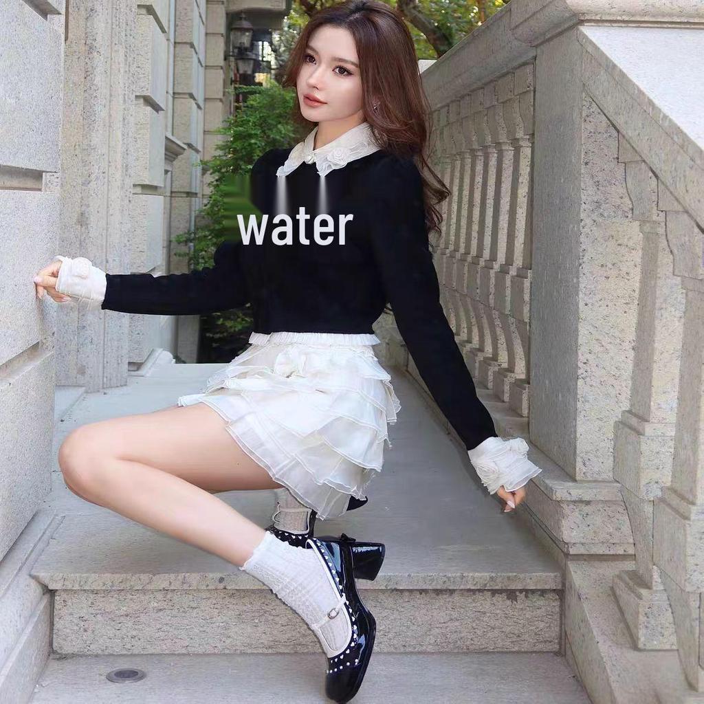 2025 Winter Elegantes Süßes Lagen-Organza-Kuchenrock - LF25D41SS070