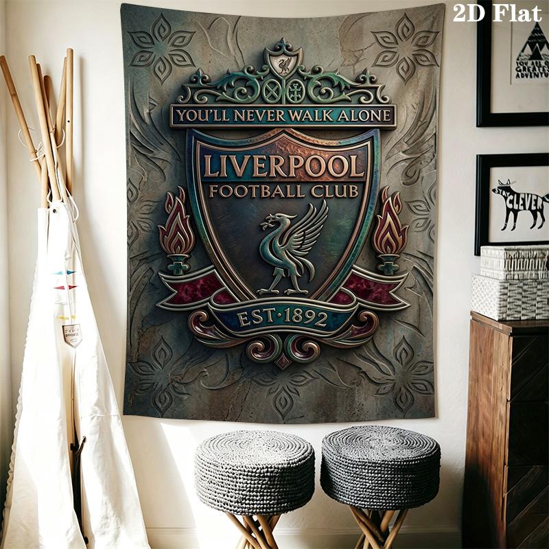 Never Alone Liverpool Fc Crest Threepiece Set 1 Duvet Cover 2 Pillowcase Without Core Christmas Birthday Gift Bedding Set