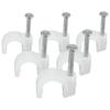 Clip per Cavi Chiodo Tondo in Acciaio LEIYING da 8 mm
