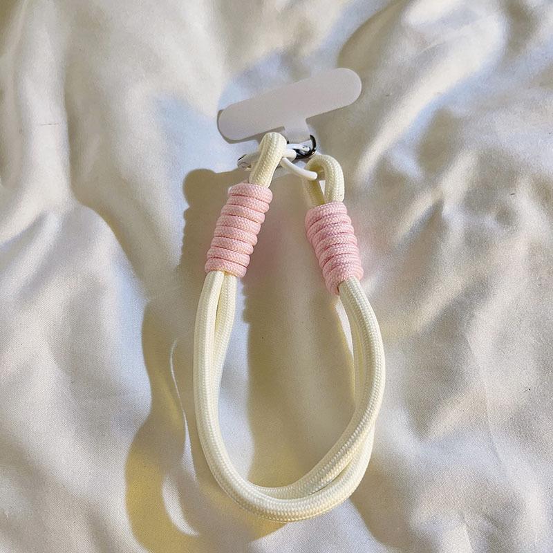 Multicolour Hand Woven Keychain Mobile Phone Lanyard Anti Lost Knot Rope Strap Key Ring Men Women Car Key Holder Accessory