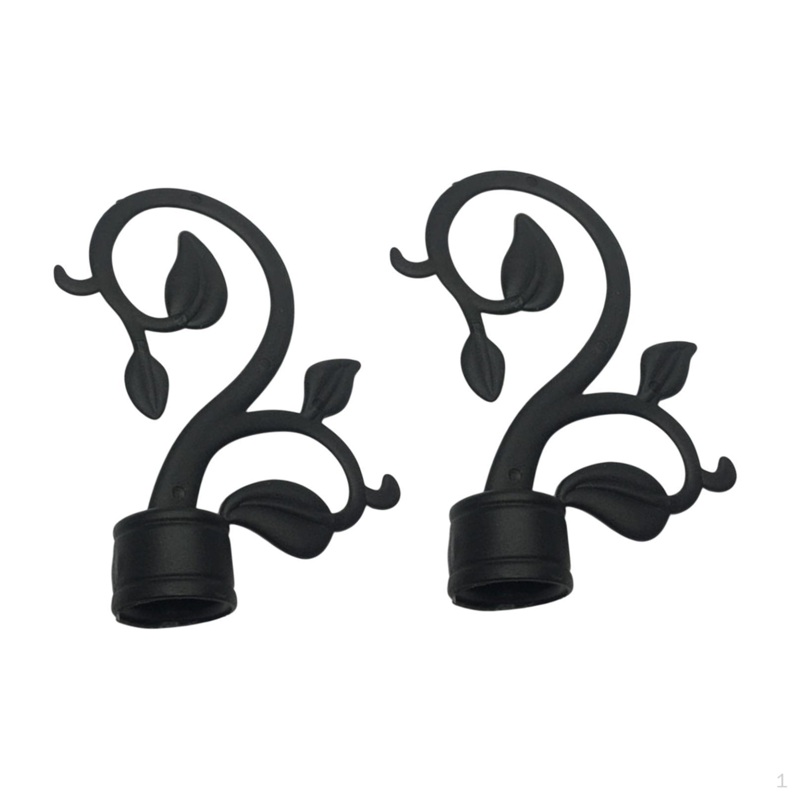 

2 Pack Curtain Pole Ends, Finials for Drapery Rods and Window Treatments Style D