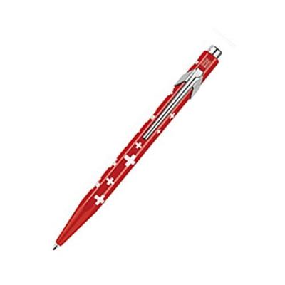 Caran Kugelschreiber 849 Pop Line Schweizer Flagge Blechdose d'Ache NF0849-053