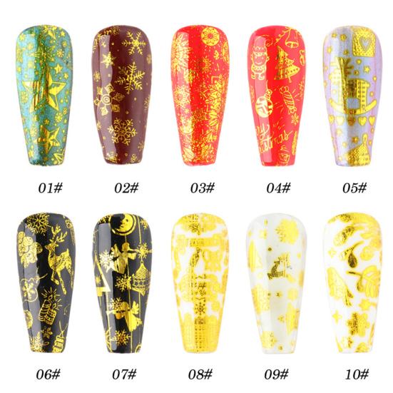 Snowflake Transfer Foil Nail Art Decal Stickers Manicure Decor