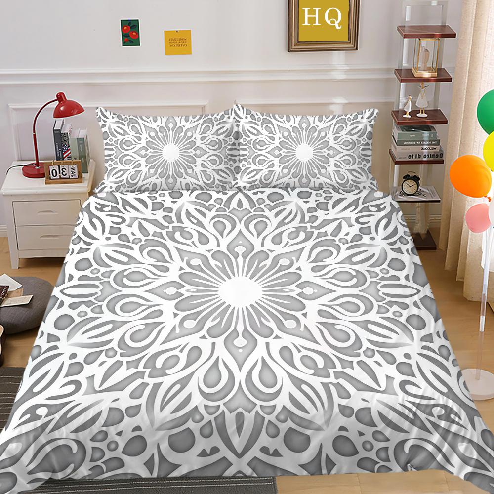 Bedding Set Cover 3D Mandala Printed Luxury Bedroom Decoration King Size Teens Duvet Cover Set