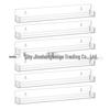 Transparent Acrylic Wall-Mounted Display Rack for Nail Polish, Records, and Picture Books