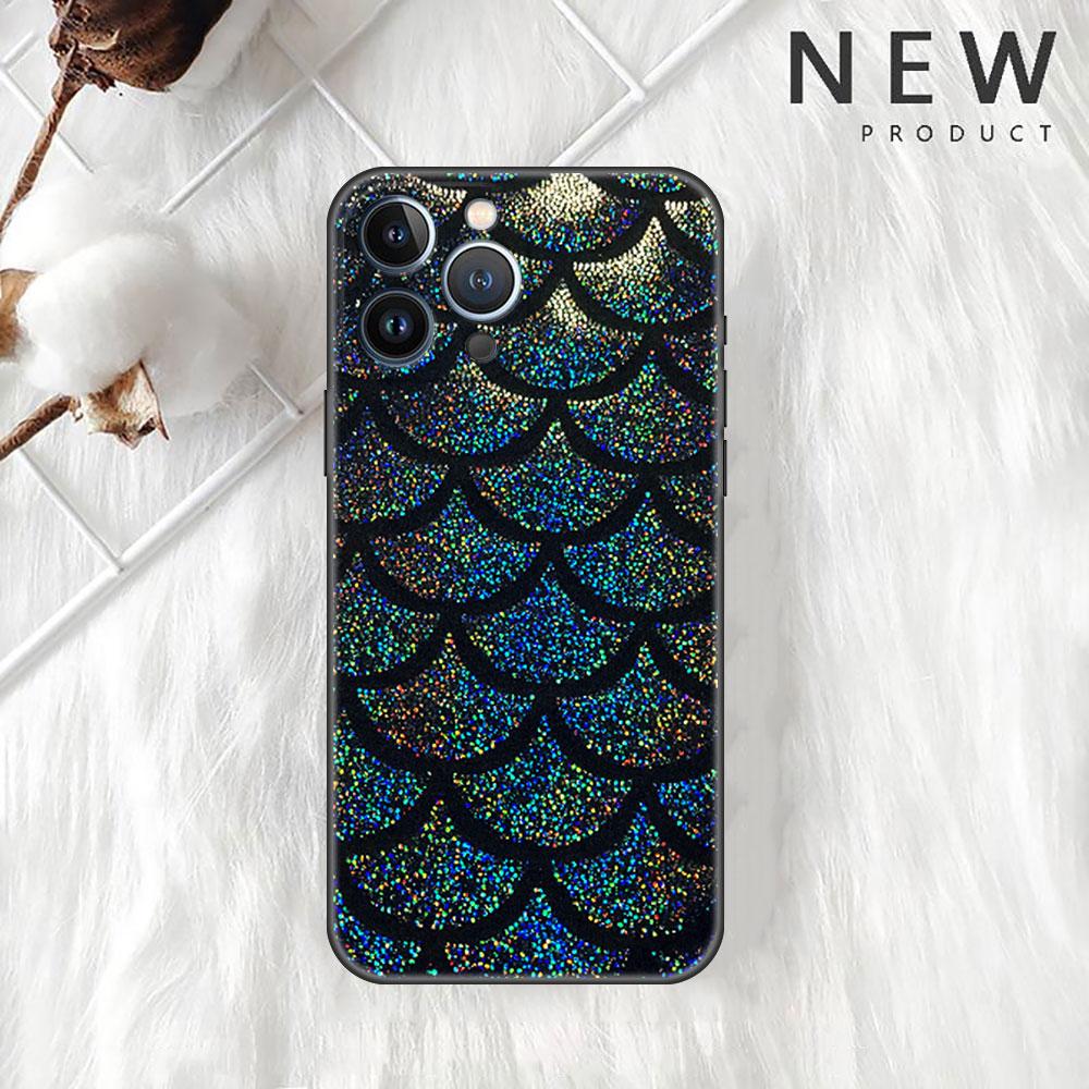 Etui Case Dla Apple iPhone 14 11 13 7 12 Pro 7 XR XS Max 8 Plus 6 14Pro 13Mini Czarne Miękkie Etui na Telefon Wzór Skóry Węża Zwierzęcy