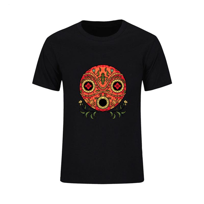 Designer Herren T-Shirt Lustig Dia De Los Mononoke 3D Gedrucktes Männliches Oberteil T-Shirts