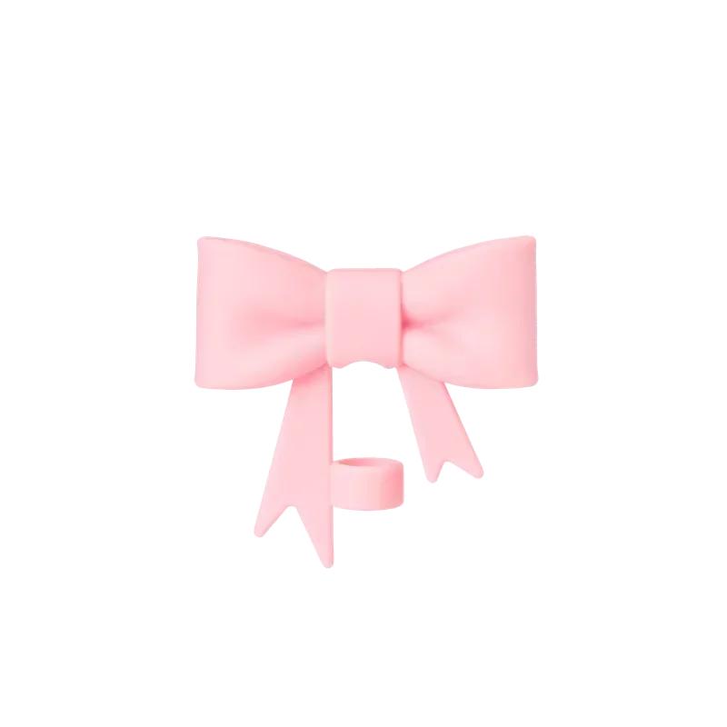 

Bowknot Straw Covers Cap for Cup 30&40 Oz Tumbler Cups Reusable Silicone Accessories Straw Tips Lids Protector for 10mm Cups розовый